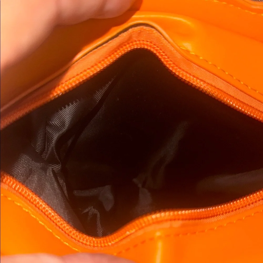 Mickey Mouse Orange Pumpkin Crossbody Bag-NWOT - Picture 7 of 9